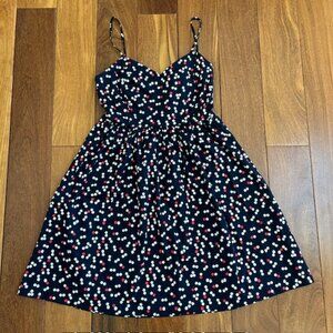 Gap dot spaghetti V-neck dress